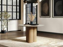 Rackhams Deko Sintered Stone Round Dining Table - Black - thumbnail 3