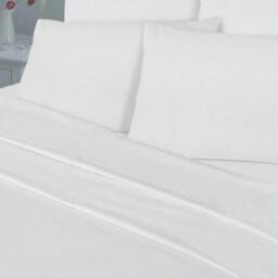 Rackhams T180 Percale White Duvet Cover Set - Double - thumbnail 3
