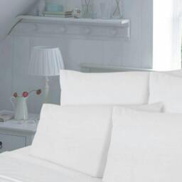 Rackhams T180 Percale White Duvet Cover Set - Double - thumbnail 2