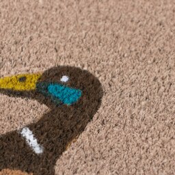Rackhams Eco-Friendly Latex Backed Coir Entrance Doormat, 45x75cm - Ducks - thumbnail 4