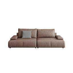 Rackhams Theodore Tofu Single Seater, Two Seater, Three Seater, Four Seater Sofa, Off White - Others (Leathaire) - Two Seater 260CM - thumbnail 5