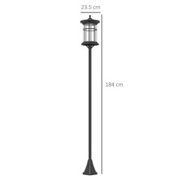 Rackhams LED Outdoor Solar Post Lights, Waterproof IP44, Cool White, 2 Pack - thumbnail 5