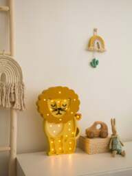 Rackhams Lion Lamp in Yellow (36x23.5x5.5 cm) - Yellow - One size - thumbnail 3