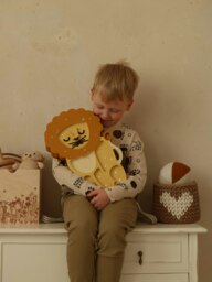 Rackhams Lion Lamp in Yellow (36x23.5x5.5 cm) - Yellow - One size - thumbnail 2