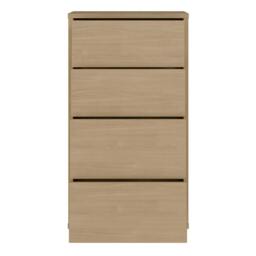 Rackhams Alice Springs Tall 4 Drawer Chest with Push-to-Open Drawers in Elegancia Oak - Standard - Elegancia Oak - Manufactured Wood - thumbnail 6