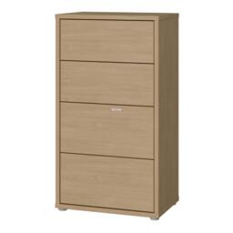 Rackhams Alice Springs Tall 4 Drawer Chest with Push-to-Open Drawers in Elegancia Oak - Standard - Elegancia Oak - Manufactured Wood - thumbnail 4