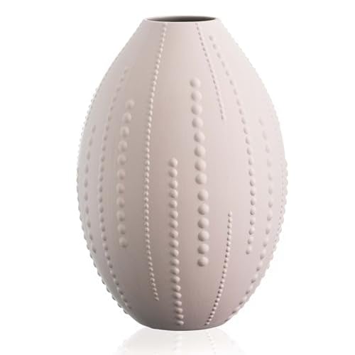 Rackhams Matt Sand Smooth Earthenware Vase - 29cm Tall - image 1