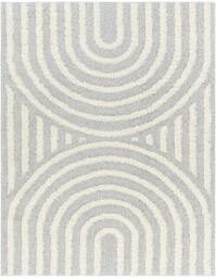 Rackhams Rodos-Modern Grey White Soft Plush Pile Rug - 200 x 275 cm - thumbnail 2