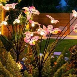 Rackhams Solar Butterfly & Firefly Garden Ground Lights - 6 LEDs - thumbnail 4