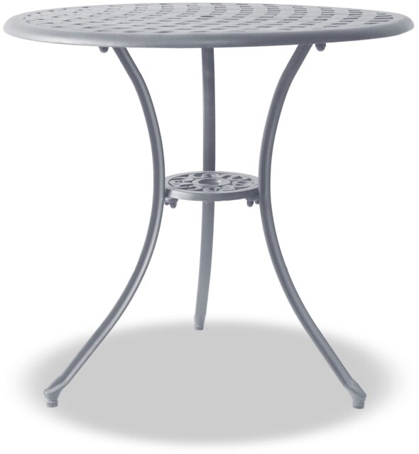Rackhams OSHOWA Garden and Patio Grey Cast Aluminium Bistro Table - image 1