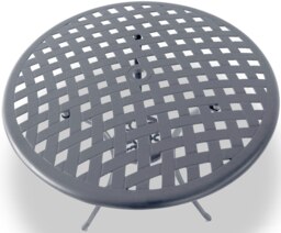 Rackhams OSHOWA Garden and Patio Grey Cast Aluminium Bistro Table - thumbnail 4