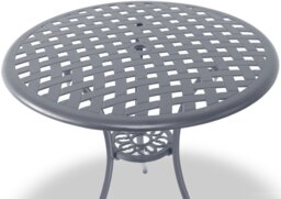 Rackhams OSHOWA Garden and Patio Grey Cast Aluminium Bistro Table - thumbnail 2