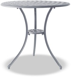 Rackhams OSHOWA Garden and Patio Grey Cast Aluminium Bistro Table - thumbnail 1
