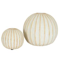 Rackhams Grove Ceramic Ball Ornament - White - 15cm x 16cm x 16cm - White - 100% Mixed - thumbnail 3