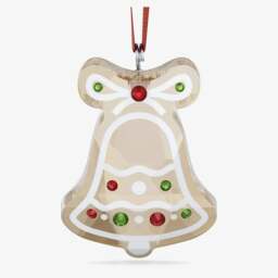 Rackhams Holiday Cheers Gingerbread Bell Ornament 5681580