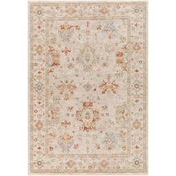 Rackhams Avant Garde-Vintage Beige Blue Orange Traditional Boho Fringe Rug - 152 x 225 cm - thumbnail 2