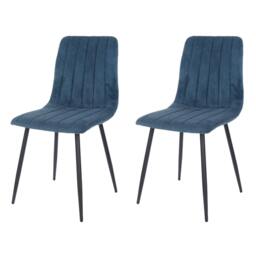 Rackhams Pair of Aspen Straight Stitch Upholstered Fabric Chairs - Natural - thumbnail 6