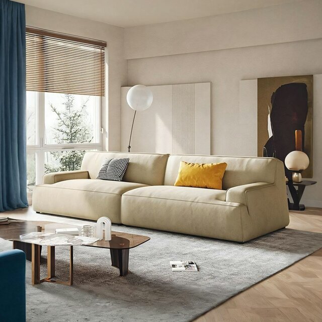 Rackhams Isaac Two Seater, Three Seater Sofa, Leathaire - Three Seater 280cm - Green - image 1