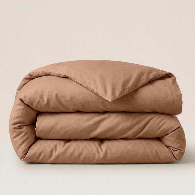 Rackhams Percale Duvet Cover - Brown - S.King - image 1