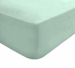Rackhams Deluxe Fitted Sheet or Pillowcase Pair - Duck Egg - Pillow Case (50 x 75cm) - thumbnail 2