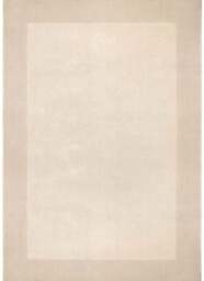 Rackhams Borders Beige Wool Rug - 120X170 cm - thumbnail 1