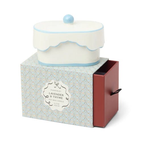 Rackhams Paddywax Cherie Range Ceramic Candle - 5.5oz - Blue - Lavender & Thyme - image 1