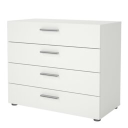 Rackhams Pepe Chest of 4 Drawers in White - White - Matt - Melamine - thumbnail 3