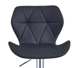 Rackhams Set of 2 Adjustable Swivel Bar Stools with Backrest Gas Lift Kitchen Breakfast Chairs - Gray - thumbnail 6