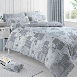 Rackhams Maya Printed Cotton Blend Duvet Cover and Pillowcase Set - Brown - Double - thumbnail 4