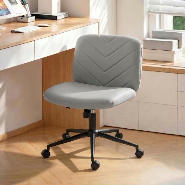 Rackhams Criss Cross Legged Office Chair Height Adjustable Grey - image 1