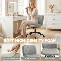 Rackhams Criss Cross Legged Office Chair Height Adjustable Grey - thumbnail 5