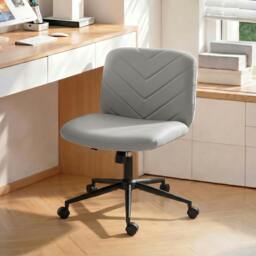 Rackhams Criss Cross Legged Office Chair Height Adjustable Grey - thumbnail 1