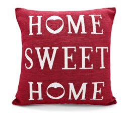 Rackhams Home Sweet Home Cushion - 43cm x 43cm - Charcoal - thumbnail 2