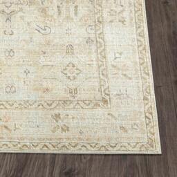 Rackhams Becki Owens Marlene-Vintage Brown Ivory Traditional Vintage Boho Rug - 117 x 170 cm - thumbnail 4