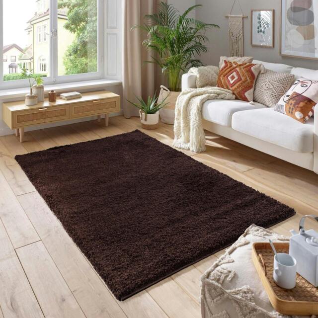 Rackhams Shaggy Rug - Brown - 60cm x 110cm (2ft x 3.5ft) - image 1