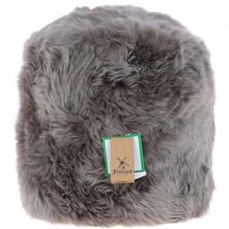 Rackhams Sheepskin Pouffe Stool: FF-POUFFE - Sheepskin - Mink - One Size - thumbnail 1