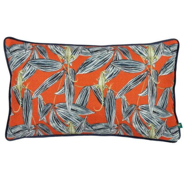 Rackhams Ebon Wilds Nkiru Piped Cushion Cover - Cinnamon - 30cm x 50cm - Cinnamon - 100% Mixed - image 1