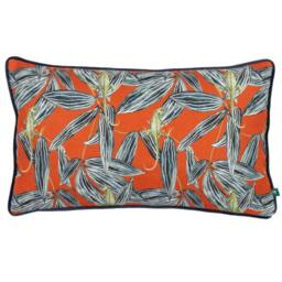 Rackhams Ebon Wilds Nkiru Piped Cushion Cover - Cinnamon - 30cm x 50cm - Cinnamon - 100% Mixed - thumbnail 1