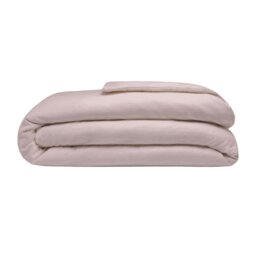 Rackhams Brushed Cotton Duvet Cover - Powder Pink - Superking - Powder Pink - 100% Cotton - thumbnail 2