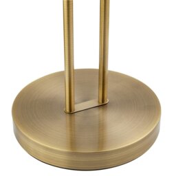 Rackhams LED Mother and Child Floor Lamp in Antique Brass with Rotary Dimmer Switches - thumbnail 5