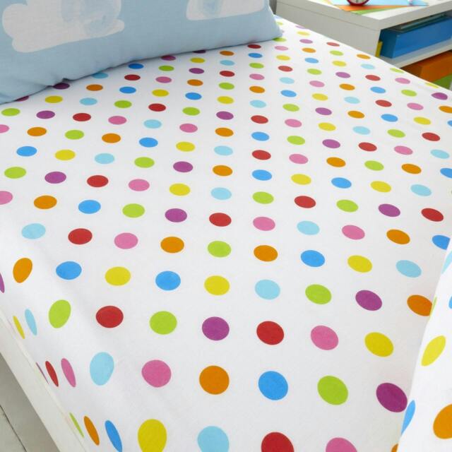 Rackhams Kids Sheet Set - Sunny Rainbow - Double (135cm x 190cm) + 25cm Deep