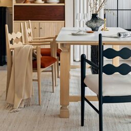 Rackhams Jiro Dining Chair With Arms, Sold Wood - Black - thumbnail 3