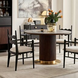 Rackhams Jiro Dining Chair With Arms, Sold Wood - Black - thumbnail 2