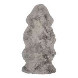 Rackhams New Zealand Sheepskin - Long Wool - Rug 135 cm - Light Grey - thumbnail 1