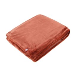 Rackhams Extra Soft Warm Large Luxury Thermal Fleece Throw Blanket - 180 x 200 cm - One Size - Copper