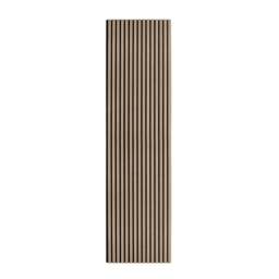 Rackhams Acoustic Slat Wall Panel - Light Walnut - thumbnail 1