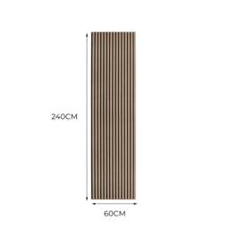 Rackhams Acoustic Slat Wall Panel - Light Walnut - thumbnail 6