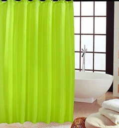 Rackhams Polyester fabric Shower Mould and Mildew Resistant Curtain 180 x 180 cm (71 x 71 Inch) Mosaic tiles Patterned (choose colour from drop down menu) - Lime - 1