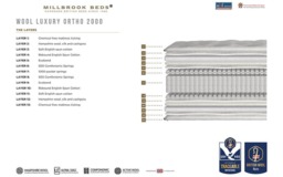 Rackhams Wool Luxury Ortho 2000 Pocket Mattress - King Size - thumbnail 5