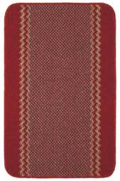 Rackhams Washable Designer Bordered Red Rug - 116R - 100X150 cm - thumbnail 2